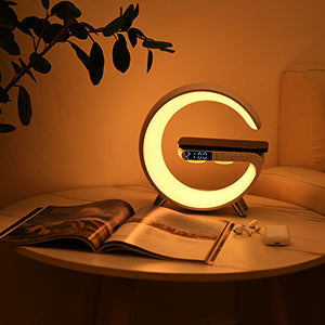 G-Shaped Table Lamp, Charger & Speaker