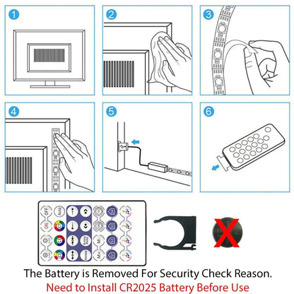 LED Strips Lights With Bluethooth APP Control + Remote control.