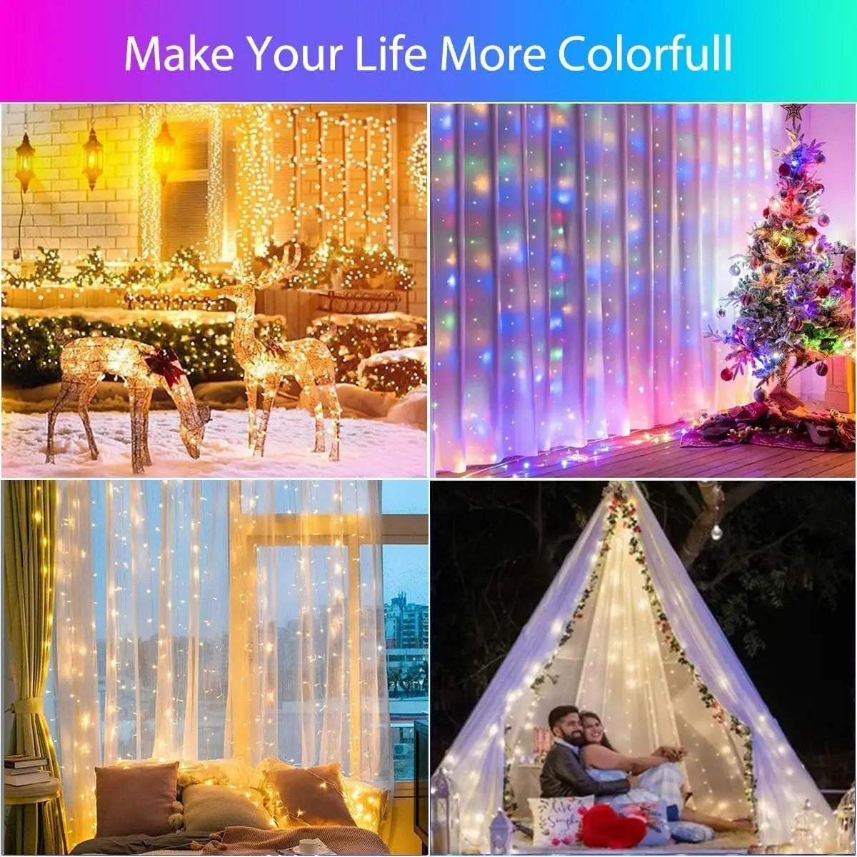 Smarth RGB Curtain Lights🌟