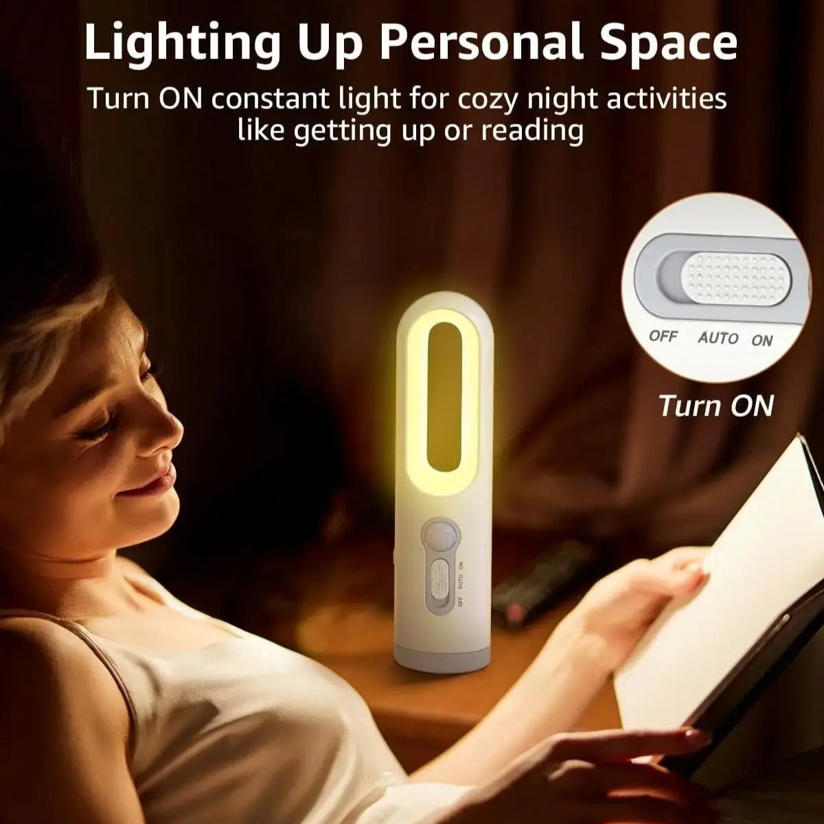 LED Motion Sensor Night Light & Flashlight