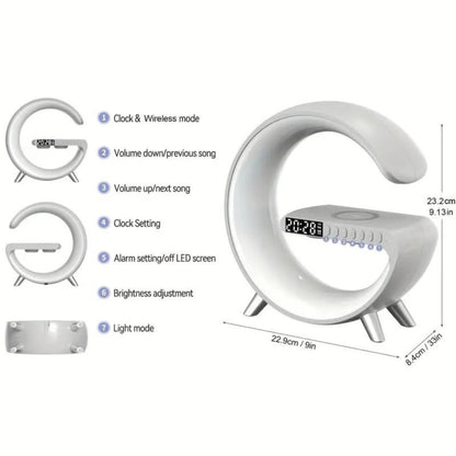 G-Shaped Table Lamp, Charger & Speaker